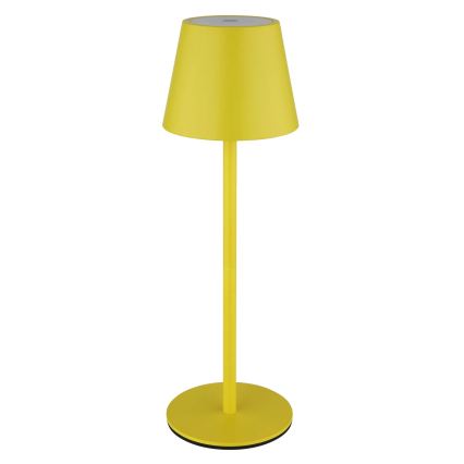 Globo - Lampă de masă exterioară reîncărcabilă, tactilă, reglabilă, 3-în-1 LED/3W/5V 3000/4000/5000K IP54 1800 mAh galbenă