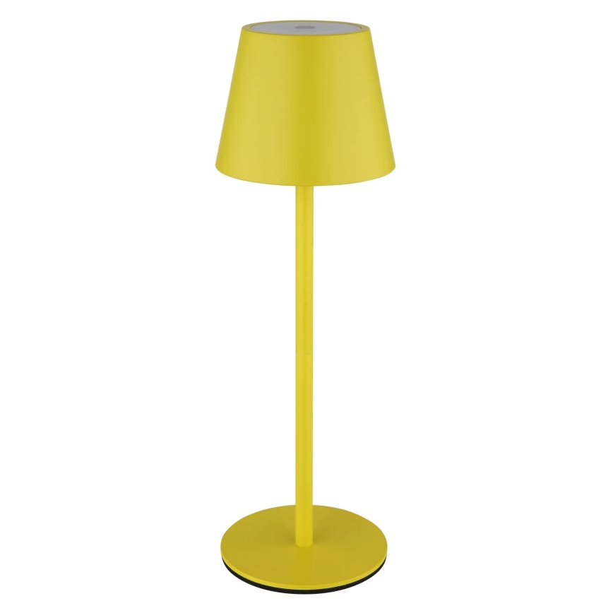 Globo - Lampă de masă exterioară reîncărcabilă, tactilă, reglabilă, 3-în-1 LED/3W/5V 3000/4000/5000K IP54 1800 mAh galbenă
