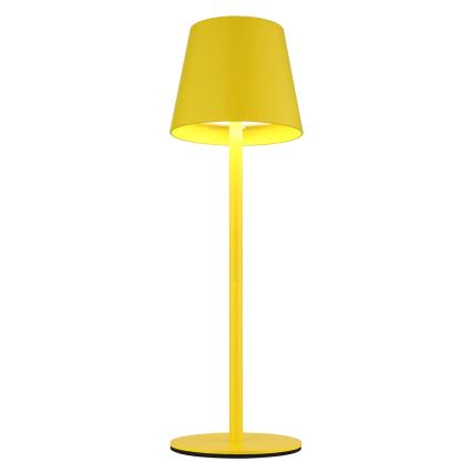 Globo - Lampă de masă exterioară reîncărcabilă, tactilă, reglabilă, 3-în-1 LED/3W/5V 3000/4000/5000K IP54 1800 mAh galbenă