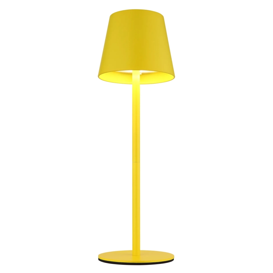 Globo - Lampă de masă exterioară reîncărcabilă, tactilă, reglabilă, 3-în-1 LED/3W/5V 3000/4000/5000K IP54 1800 mAh galbenă