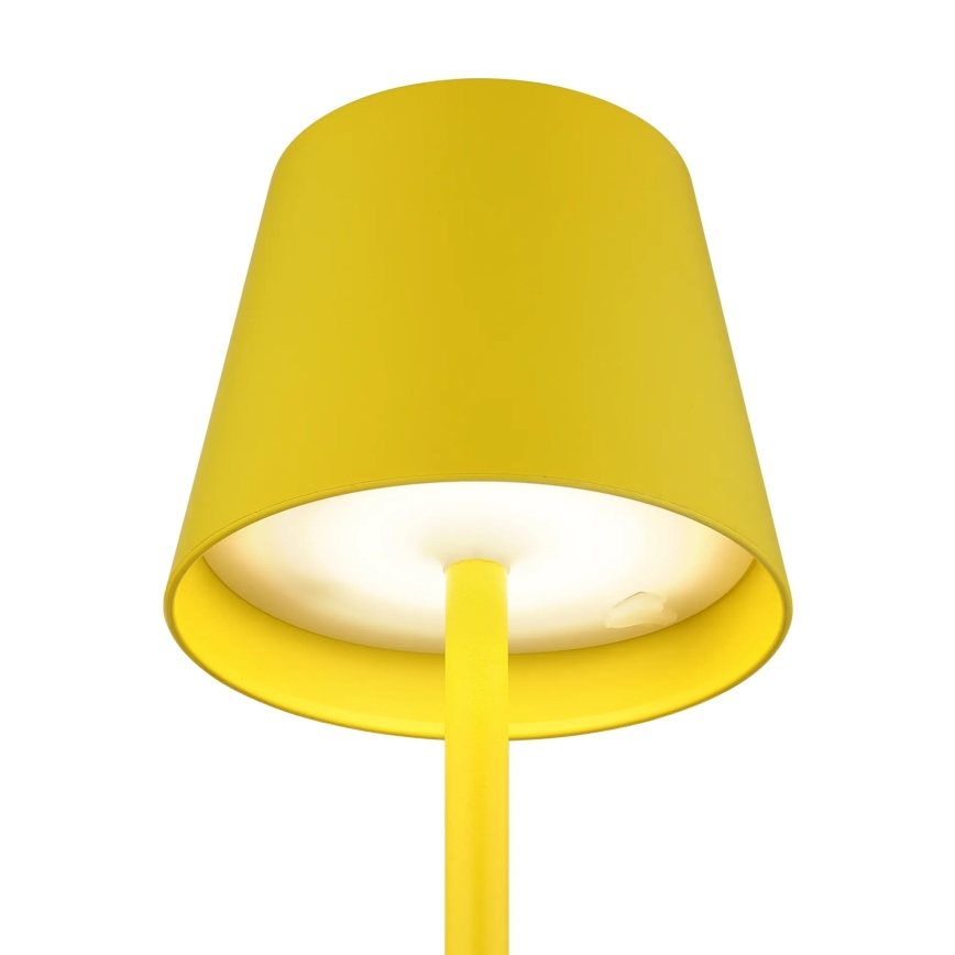 Globo - Lampă de masă exterioară reîncărcabilă, tactilă, reglabilă, 3-în-1 LED/3W/5V 3000/4000/5000K IP54 1800 mAh galbenă