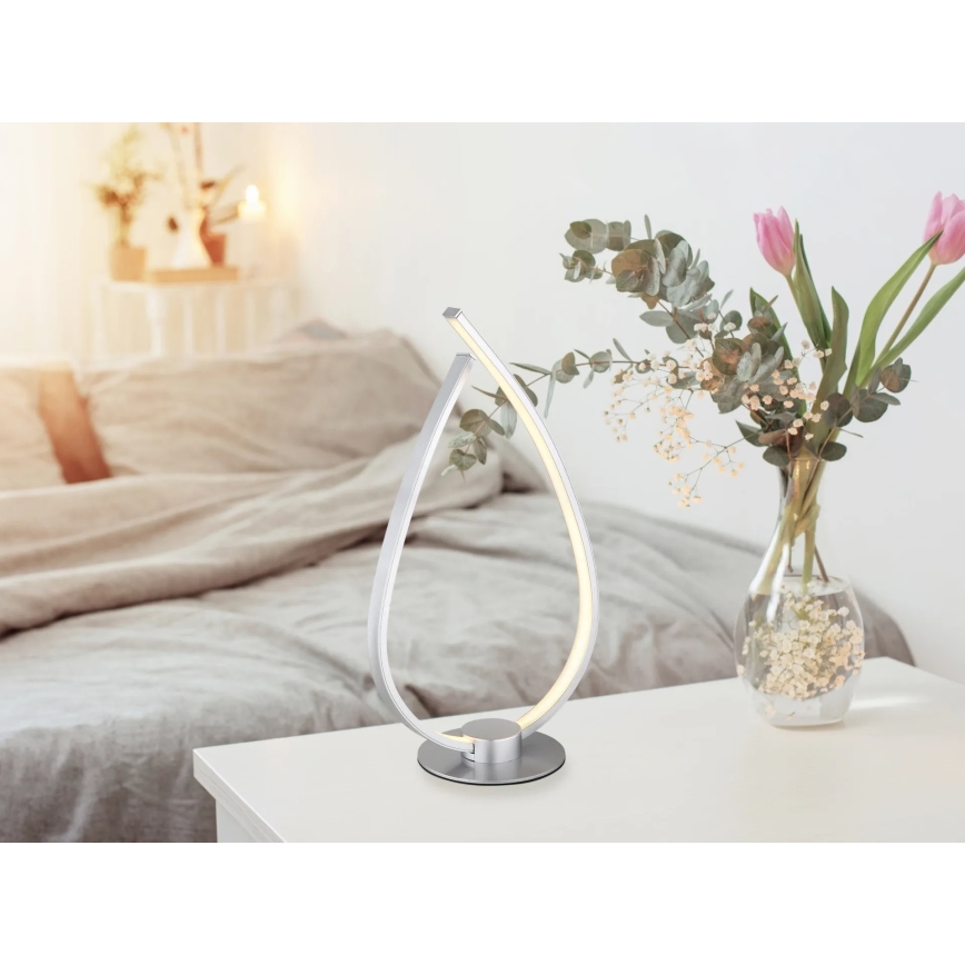 Globo - Lampă de masă LED/6W/230V argintie