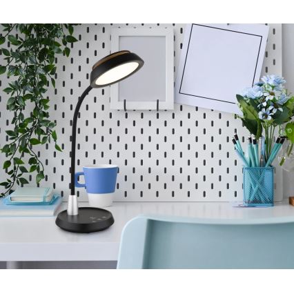 Globo - Lampă de birou LED cu dimmer tactil LED/12W/230V 3000/4000/6500K, negru