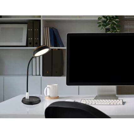 Globo - Lampă de birou LED cu dimmer tactil LED/12W/230V 3000/4000/6500K, negru