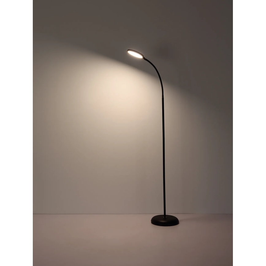 Globo - Lampă de podea tactilă LED dimabilă LED/8W/230V 2700K/4000K/6500K neagră