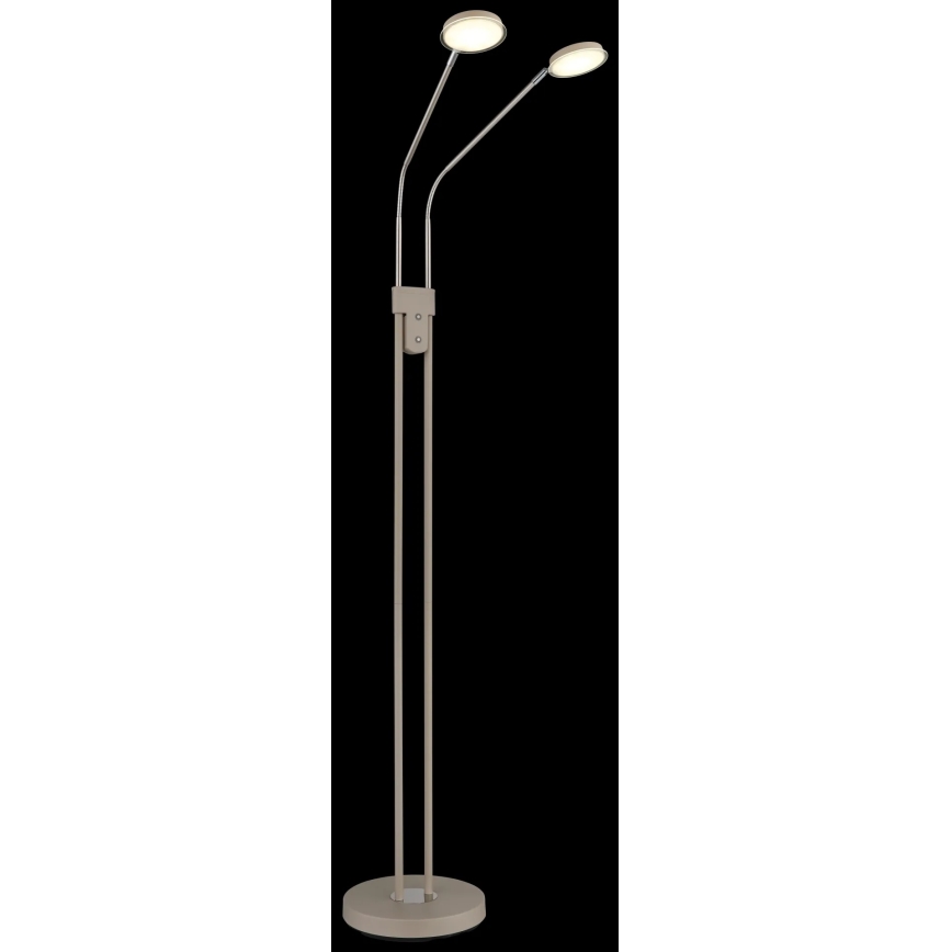 Globo - Lampă de podea LED reglabilă 2xLED/6,5W/230V 2700/3350/4000K bej