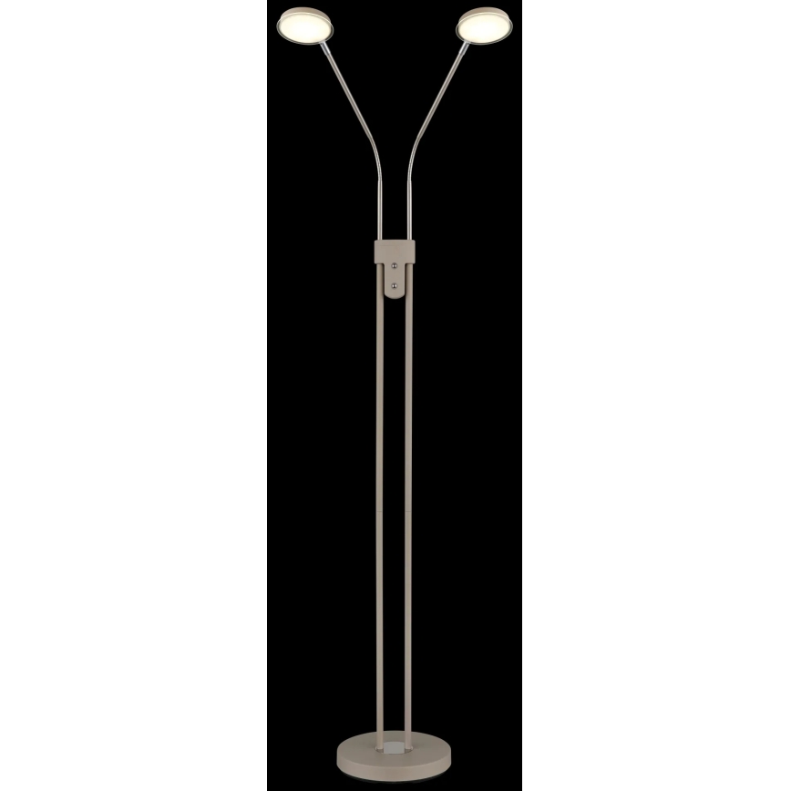 Globo - Lampă de podea LED reglabilă 2xLED/6,5W/230V 2700/3350/4000K bej