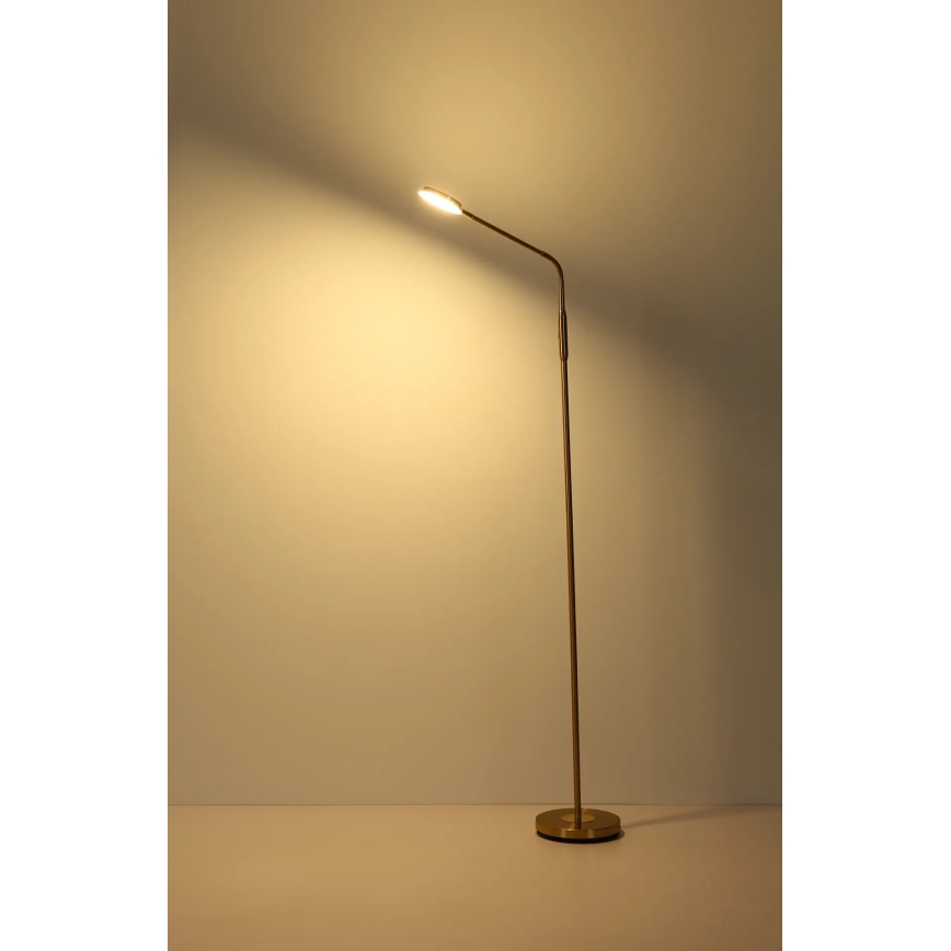 Globo - Lampă de podea LED dimabilă cu control tactil LED/6,5W/230V 2700/3350/4000K alamă