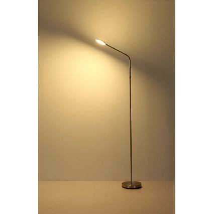 Globo - Lampă de podea LED reglabilă cu control tactil LED/6,5W/230V 2700/3350/4000K crom mat