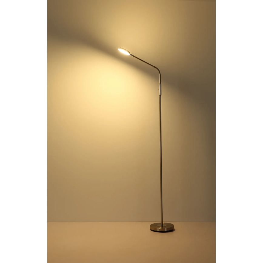 Globo - Lampă de podea LED reglabilă cu control tactil LED/6,5W/230V 2700/3350/4000K crom mat