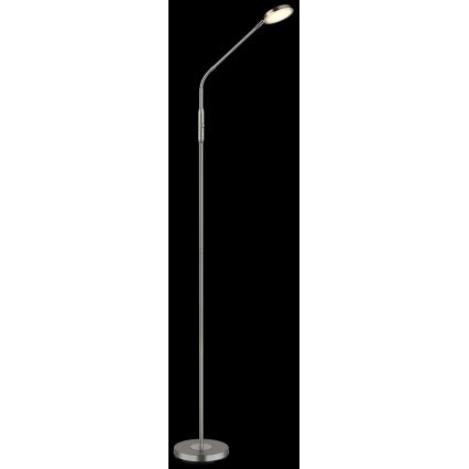 Globo - Lampă de podea LED reglabilă cu control tactil LED/6,5W/230V 2700/3350/4000K crom mat