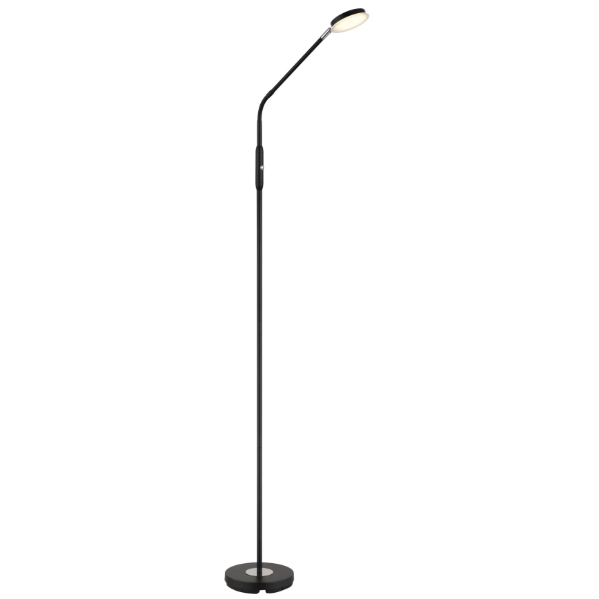Globo - Lampă de podea LED tactilă reglabilă LED/6,5W/230V 2700/3350/4000K neagră