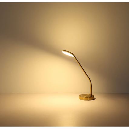 Globo - Lampă de masă LED tactilă reglabilă LED/6,5W/230V 2700/3350/4000K alamă