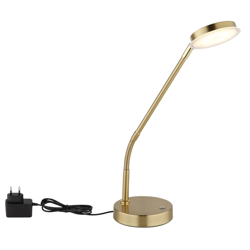 Globo - Lampă de masă LED tactilă reglabilă LED/6,5W/230V 2700/3350/4000K alamă
