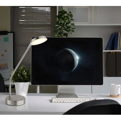 Globo - Lampă de masă tactilă reglabilă LED/6,5W/230V 2700/3350/4000K crom mat