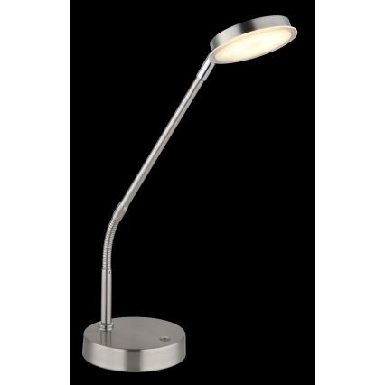 Globo - Lampă de masă tactilă reglabilă LED/6,5W/230V 2700/3350/4000K crom mat