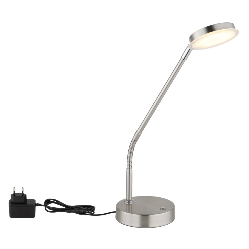 Globo - Lampă de masă tactilă reglabilă LED/6,5W/230V 2700/3350/4000K crom mat