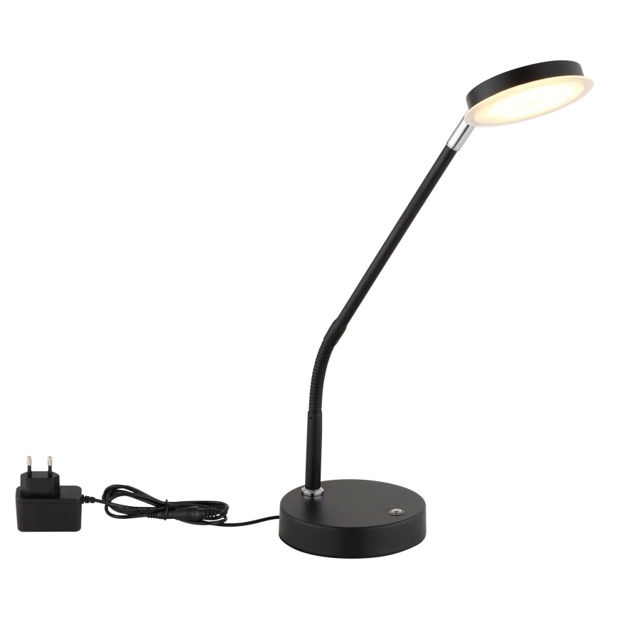 Globo - Lampă de masă LED dimabilă cu control tactil, LED/6,5W/230V 2700/3350/4000K, neagră