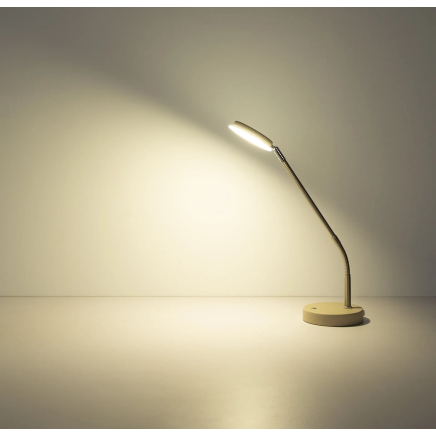 Globo - Lampă LED de masă tactilă reglabilă LED/6,5W/230V 2700/3350/4000K bej