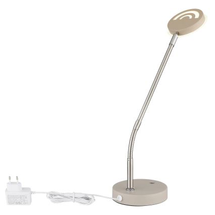 Globo - Lampă LED de masă tactilă reglabilă LED/6,5W/230V 2700/3350/4000K bej