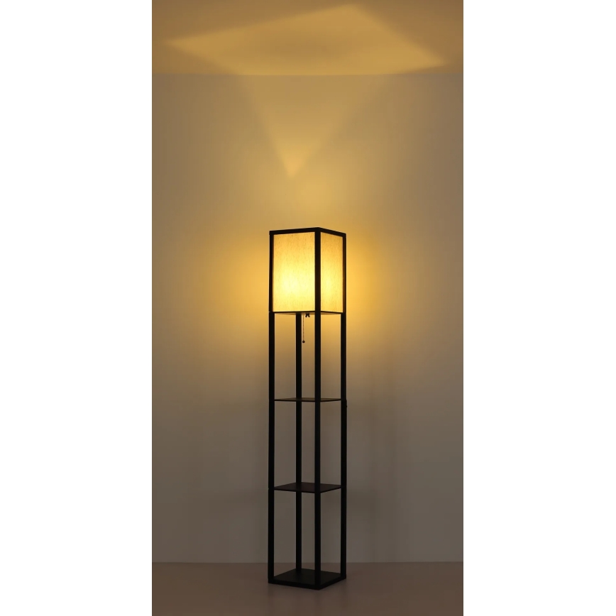 Globo - Lampă de podea 1xE27/60W/230V neagră