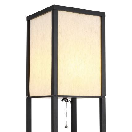 Globo - Lampă de podea 1xE27/60W/230V neagră