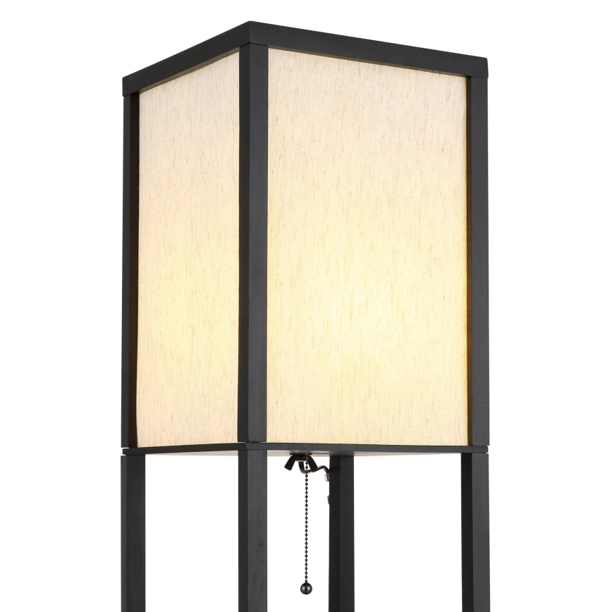Globo - Lampă de podea 1xE27/60W/230V neagră