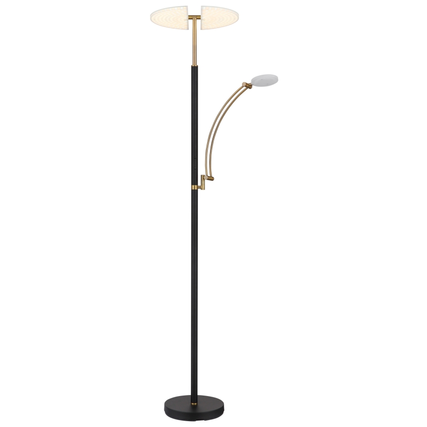 Globo - Lampă de podea LED dimmabilă LED/40W/230V + LED/5,5W 2700/4000/6000K neagră