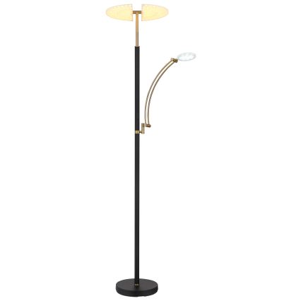 Globo - Lampă de podea LED dimmabilă LED/40W/230V + LED/5,5W 2700/4000/6000K neagră