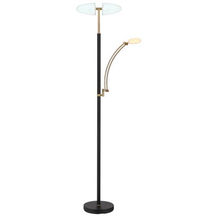 Globo - Lampă de podea LED dimmabilă LED/40W/230V + LED/5,5W 2700/4000/6000K neagră