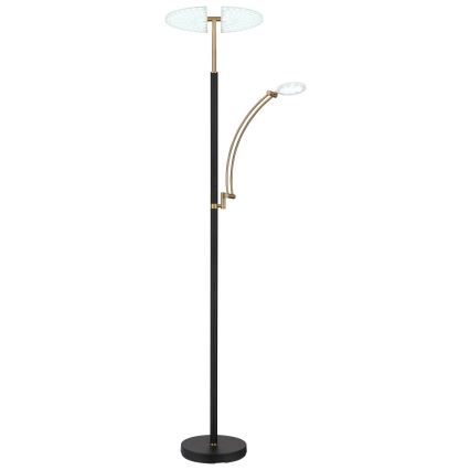Globo - Lampă de podea LED dimmabilă LED/40W/230V + LED/5,5W 2700/4000/6000K neagră