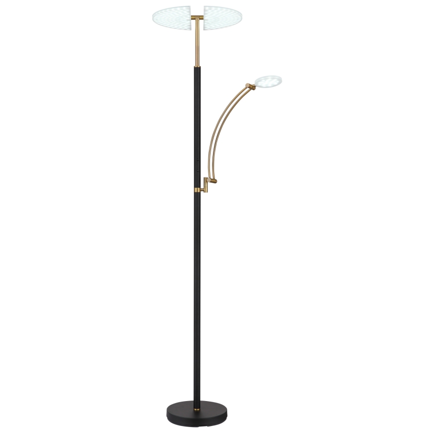 Globo - Lampă de podea LED dimmabilă LED/40W/230V + LED/5,5W 2700/4000/6000K neagră