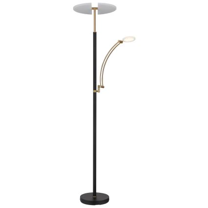 Globo - Lampă de podea LED dimmabilă LED/40W/230V + LED/5,5W 2700/4000/6000K neagră