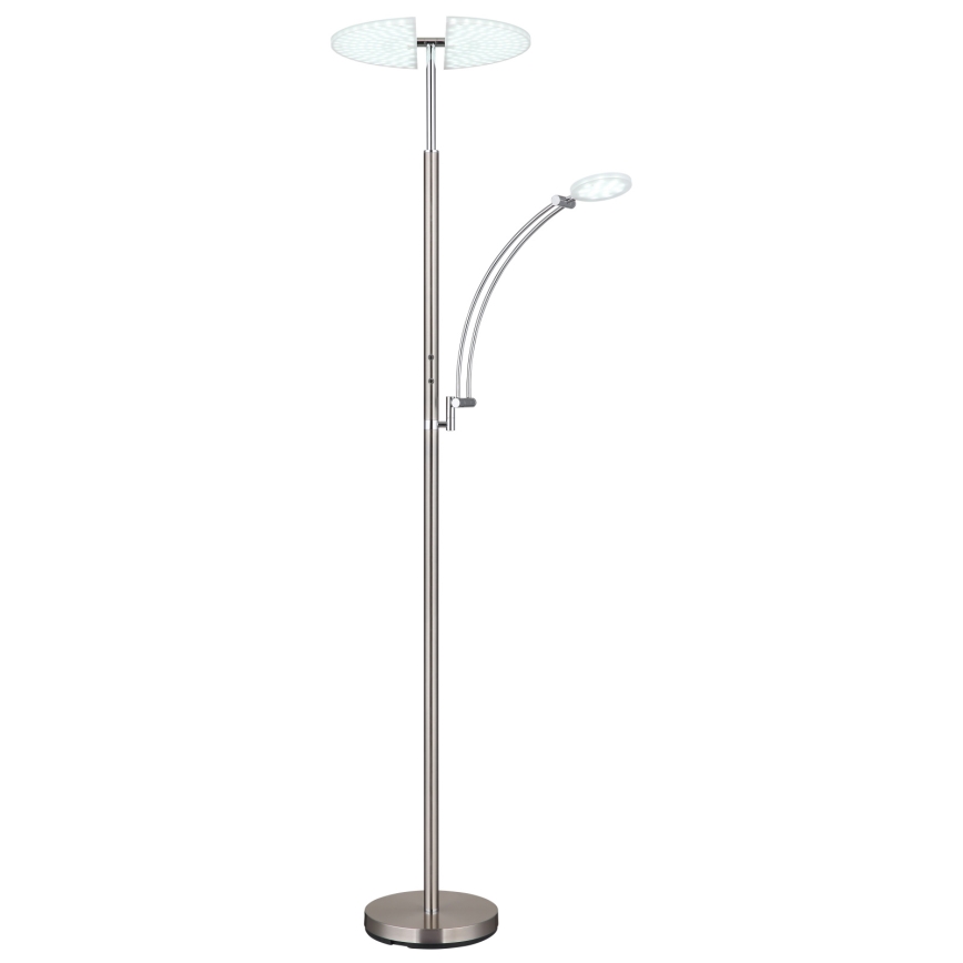 Globo - Lampă de podea LED dimabilă LED/40W/230V + LED/5,5W 2700/4000/6000K crom mat