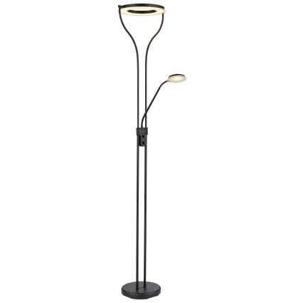 Globo - Lampadar LED reglabil LED/20W/230V + LED/4W 3000K negru
