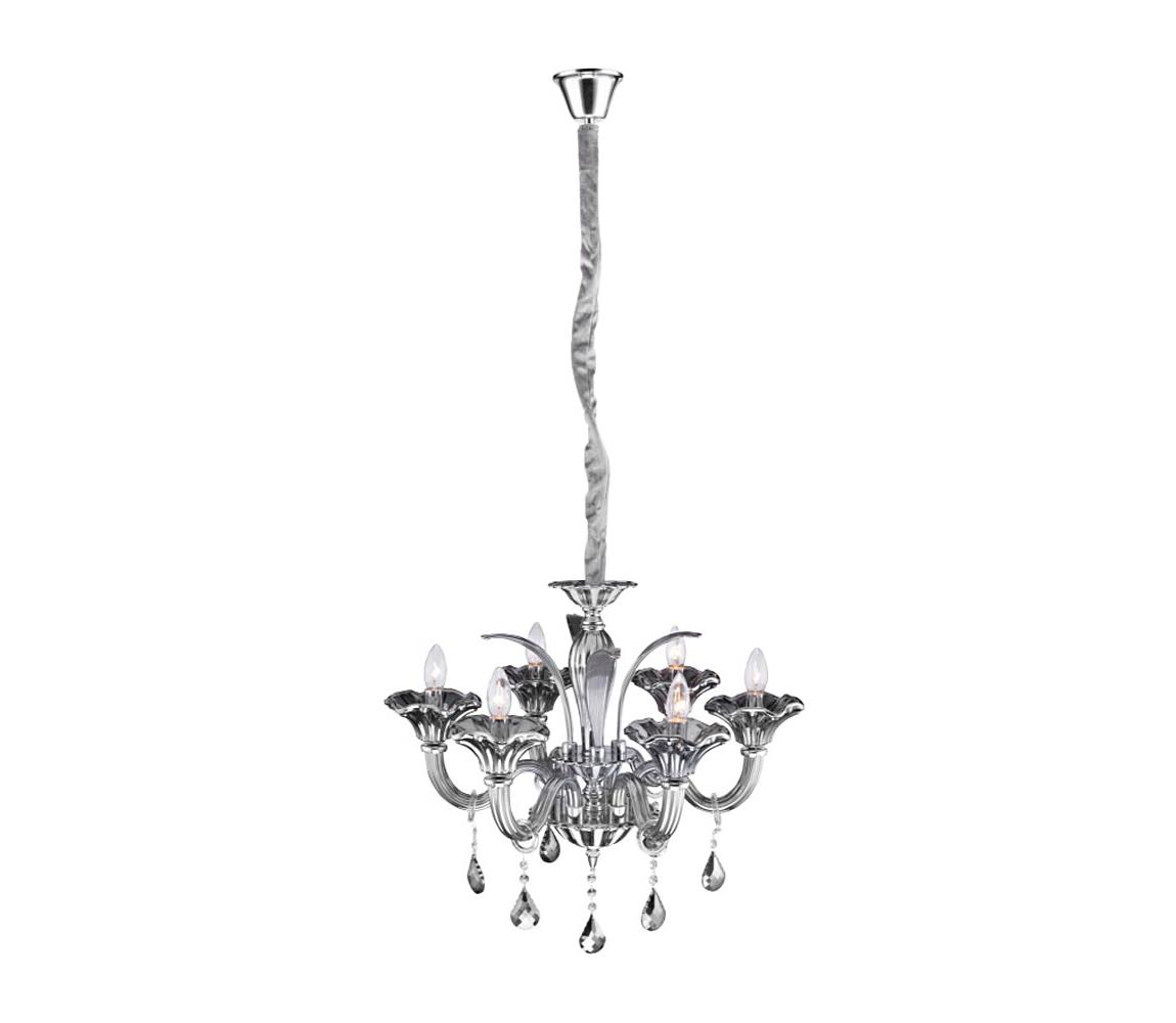 Globo 64129-6 - Lustră de cristal pe cablu OLENNA 6xE14/40W/230V