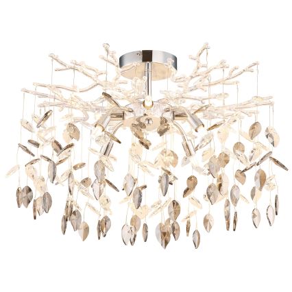 Globo - Candelabru pe tijă 8xG9/8W/230V crom lucios