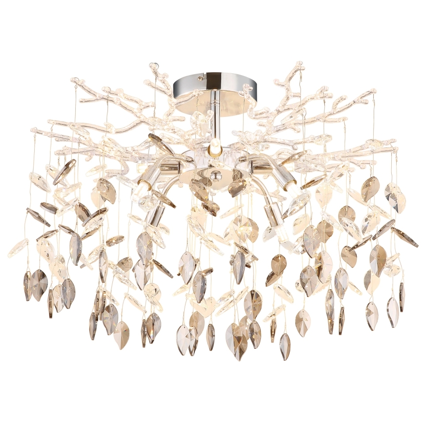 Globo - Candelabru pe tijă 8xG9/8W/230V crom lucios