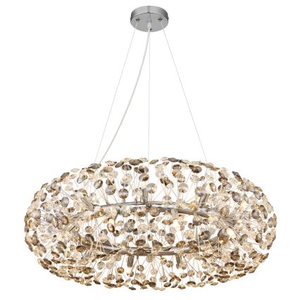 Globo - Lustru LED din cristal, suspendat pe cablu, 20 x G9/3,5W/230V