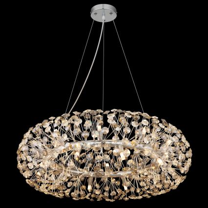 Globo - Lustru LED din cristal, suspendat pe cablu, 20 x G9/3,5W/230V