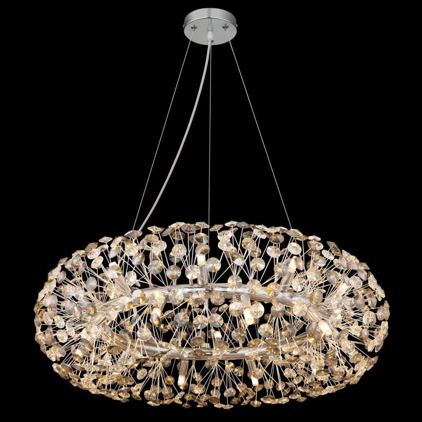 Globo - Lustru LED din cristal, suspendat pe cablu, 20 x G9/3,5W/230V
