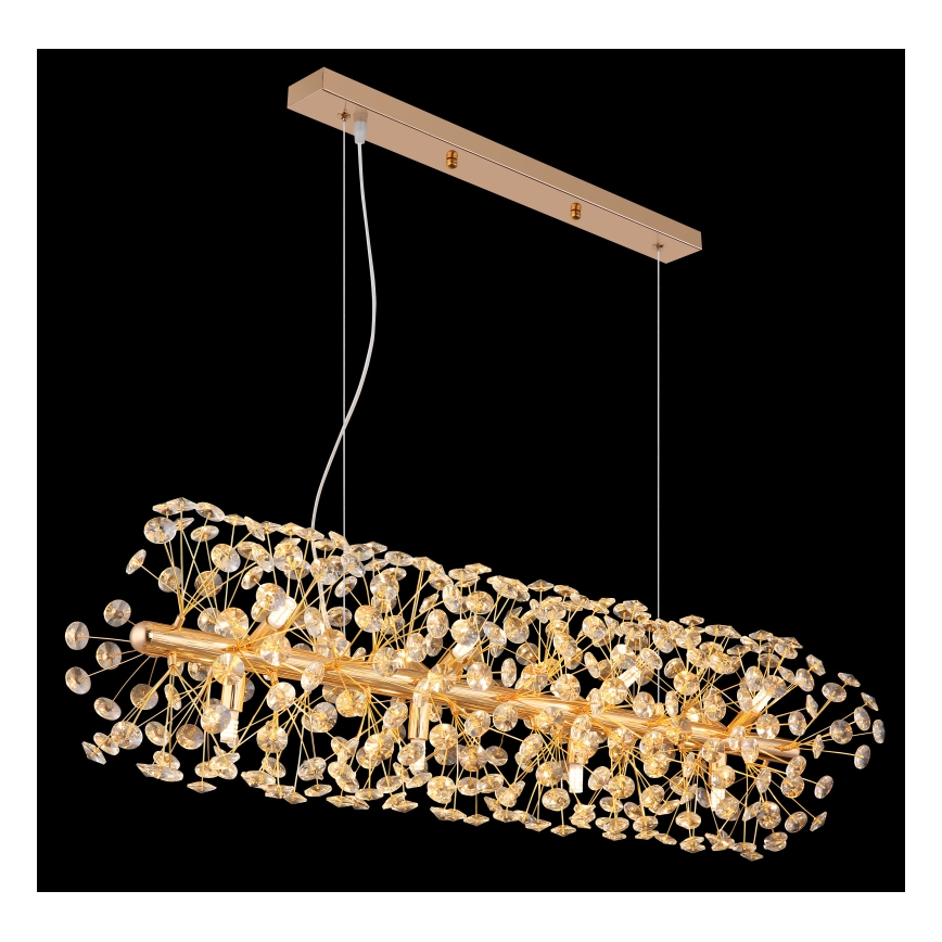 Globo - Lustră LED pe cablu, 12xG9/3,5W/230V, finisaj auriu