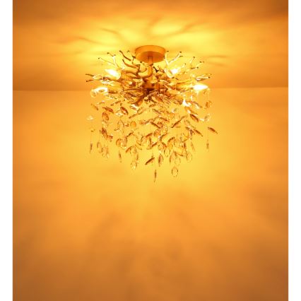 Globo - Candelabru pe tijă 6xE14/40W/230V auriu