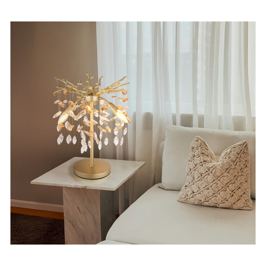 Globo - Lampă de masă 3xE14/40W/230V, aurie