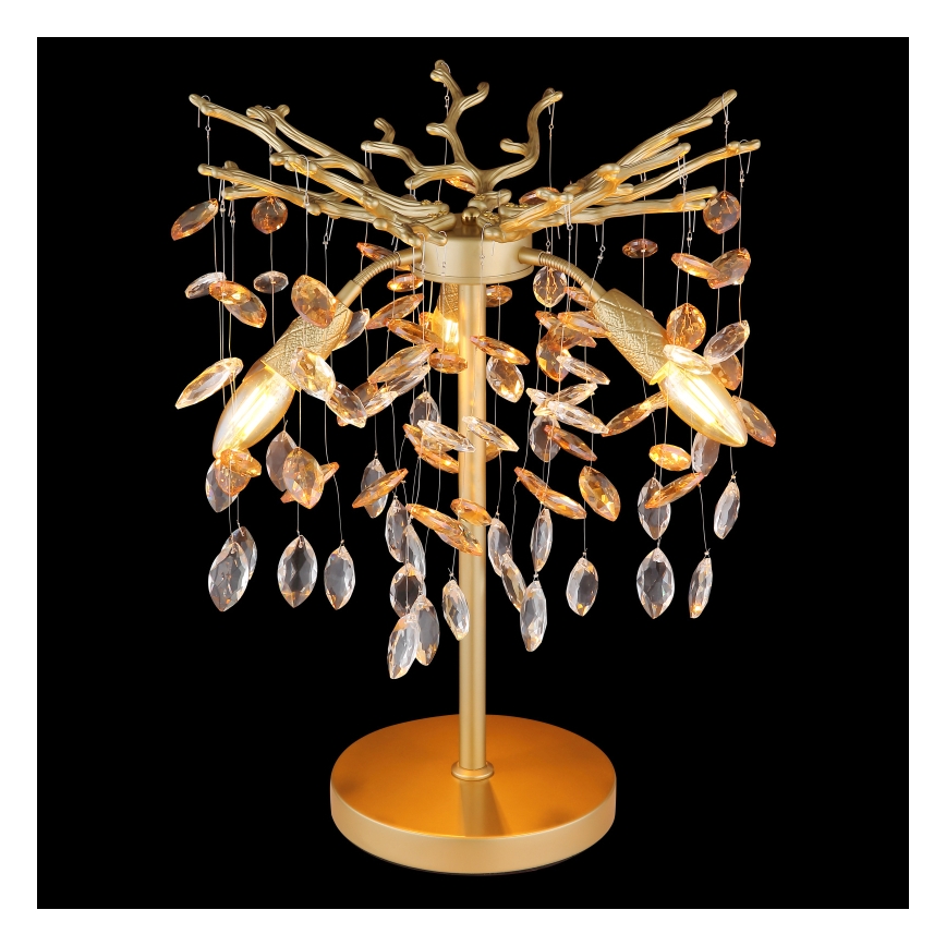 Globo - Lampă de masă 3xE14/40W/230V, aurie