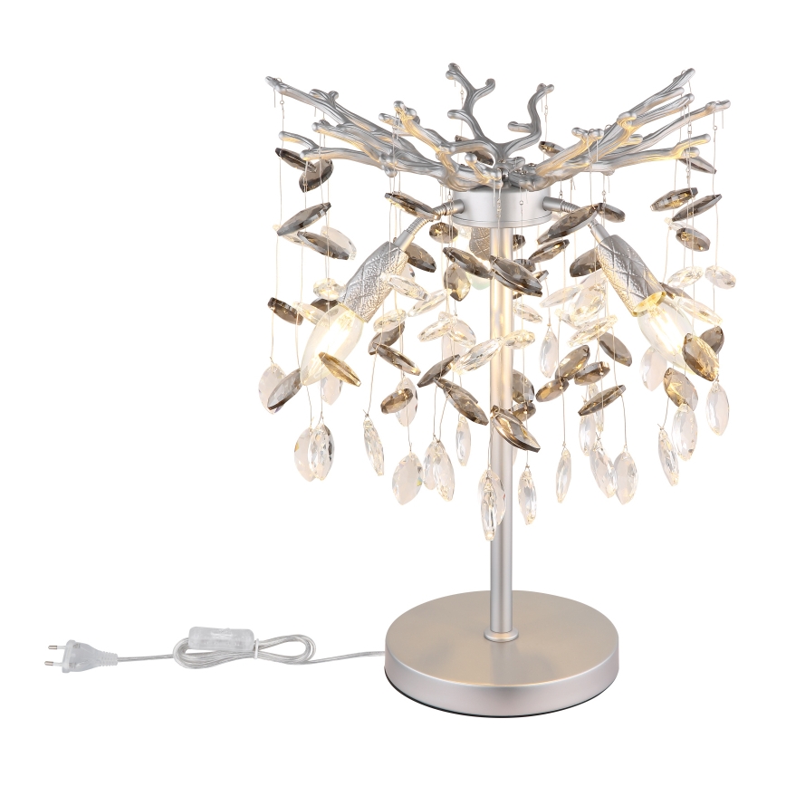 Globo - Lampă de masă 3xE14/40W/230V argintie