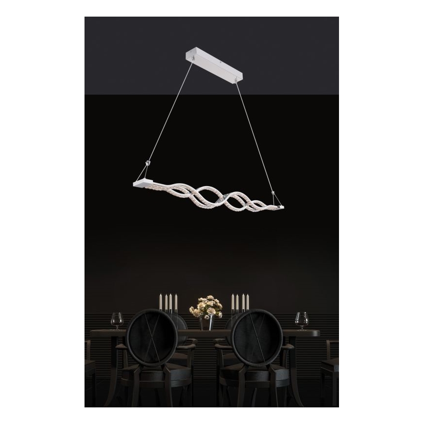 Globo - Lustră LED dimabilă suspendată pe cablu LED/30W/230V + telecomandă