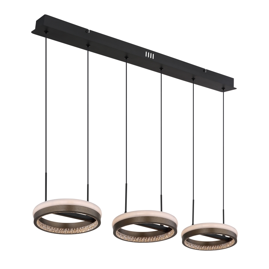 Globo - Lustru LED suspendat pe cablu LED/40W/230V 3000/4000/6000K