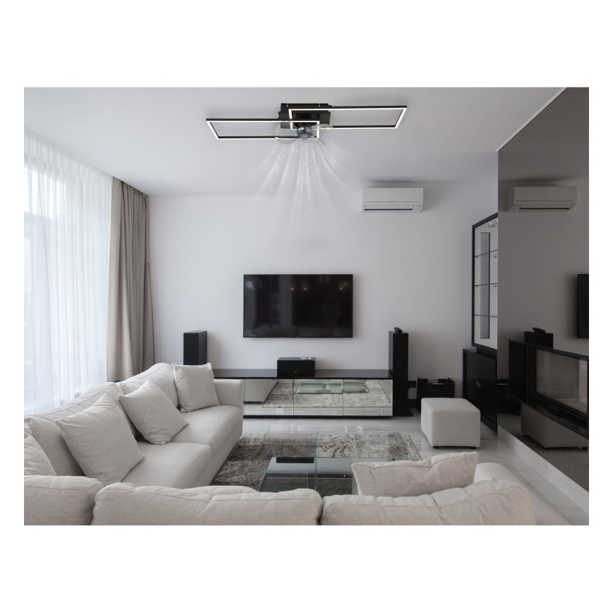 Globo - Plafonieră LED dimabilă cu ventilator LED/38W/230V 3000-6500K + telecomandă