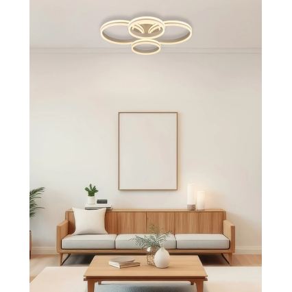 Globo - Plafonieră LED reglabilă LED/92W/230V 3000K 68x84,5 cm